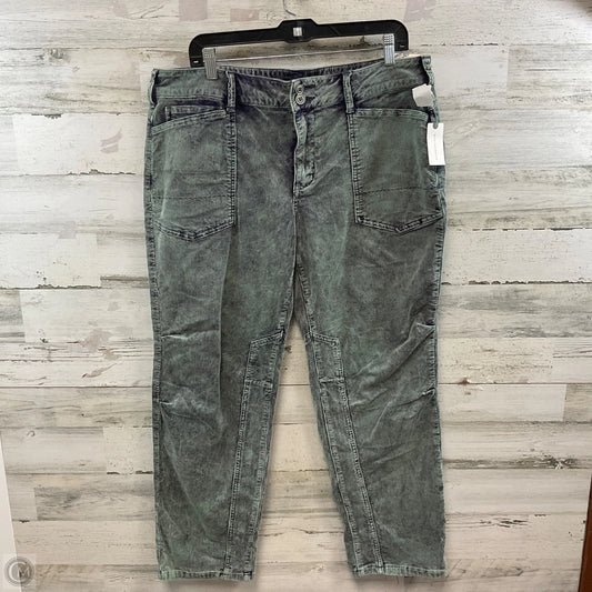 Pants Corduroy By Pilcro In Green, Size: 14
