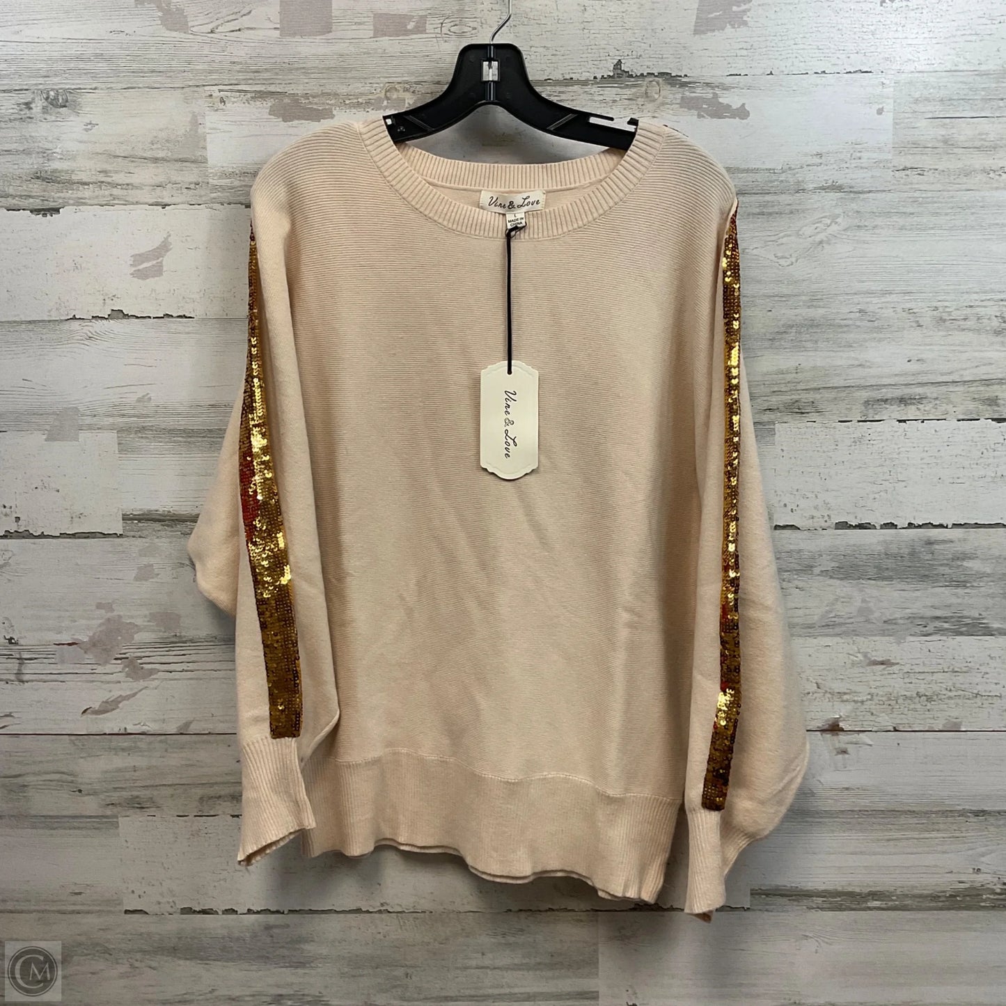 Sweater By Vine & Love In Brown, Size: L