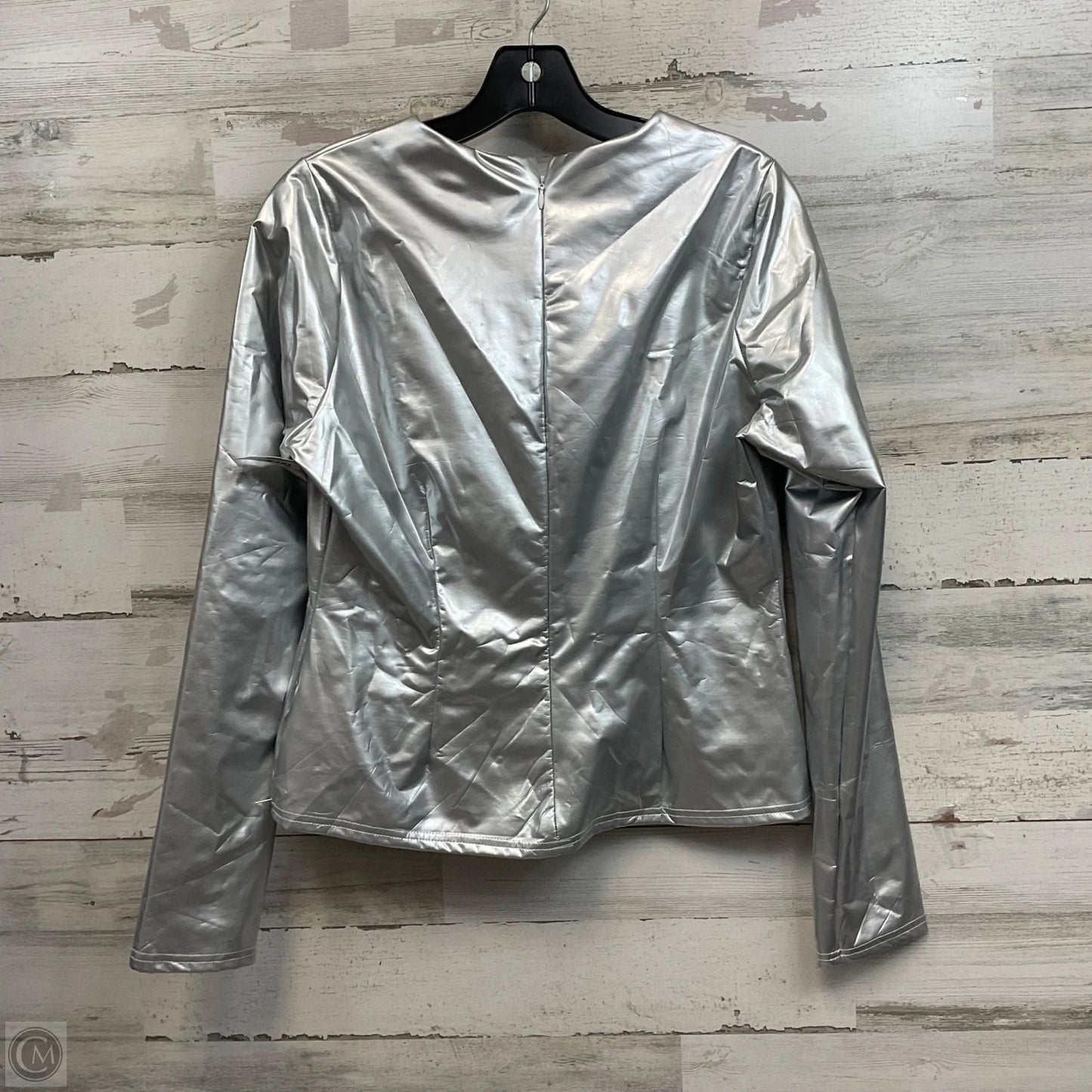 Top Long Sleeve By HYFVE In Silver, Size: L