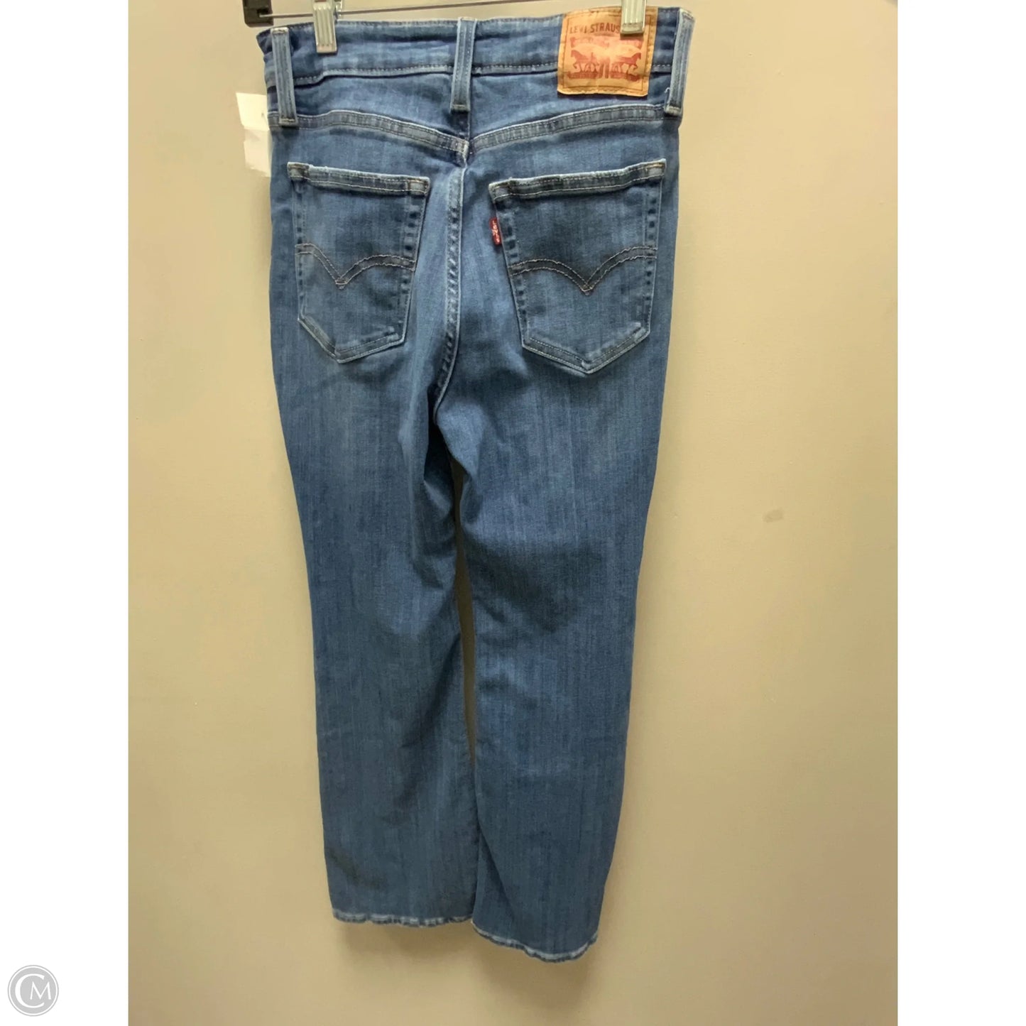 Jeans Flared By Levis In Blue Denim, Size: 4