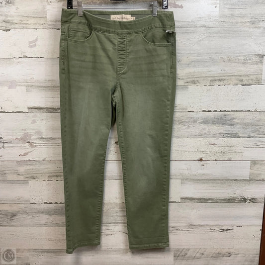 Jeans Straight By Soft Surroundings In Green Denim, Size: S