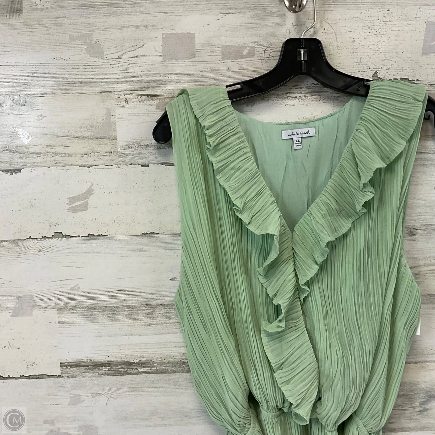 Dress Casual Short By White Birch In Green, Size: Xl
