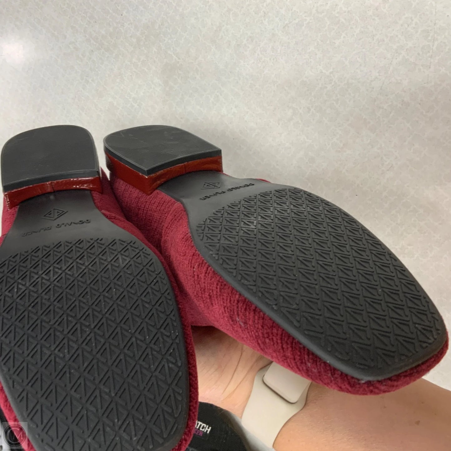 Shoes Flats By Donald Pliner In Maroon, Size: 8.5