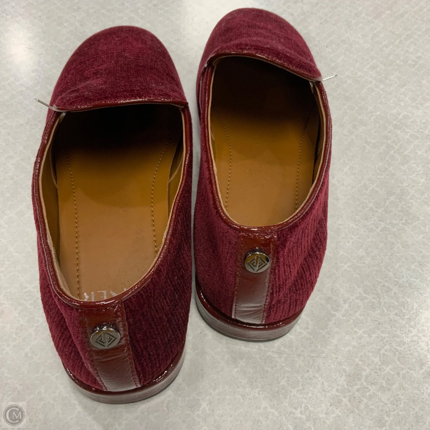 Shoes Flats By Donald Pliner In Maroon, Size: 8.5