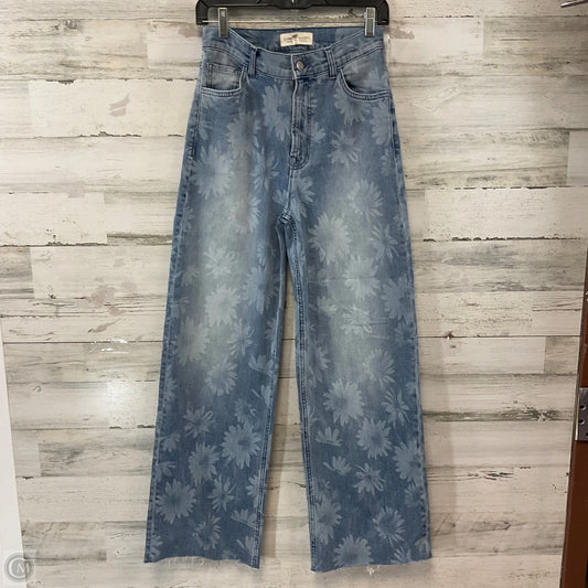 Jeans Wide Leg By Current/elliott In Blue Denim, Size: 2