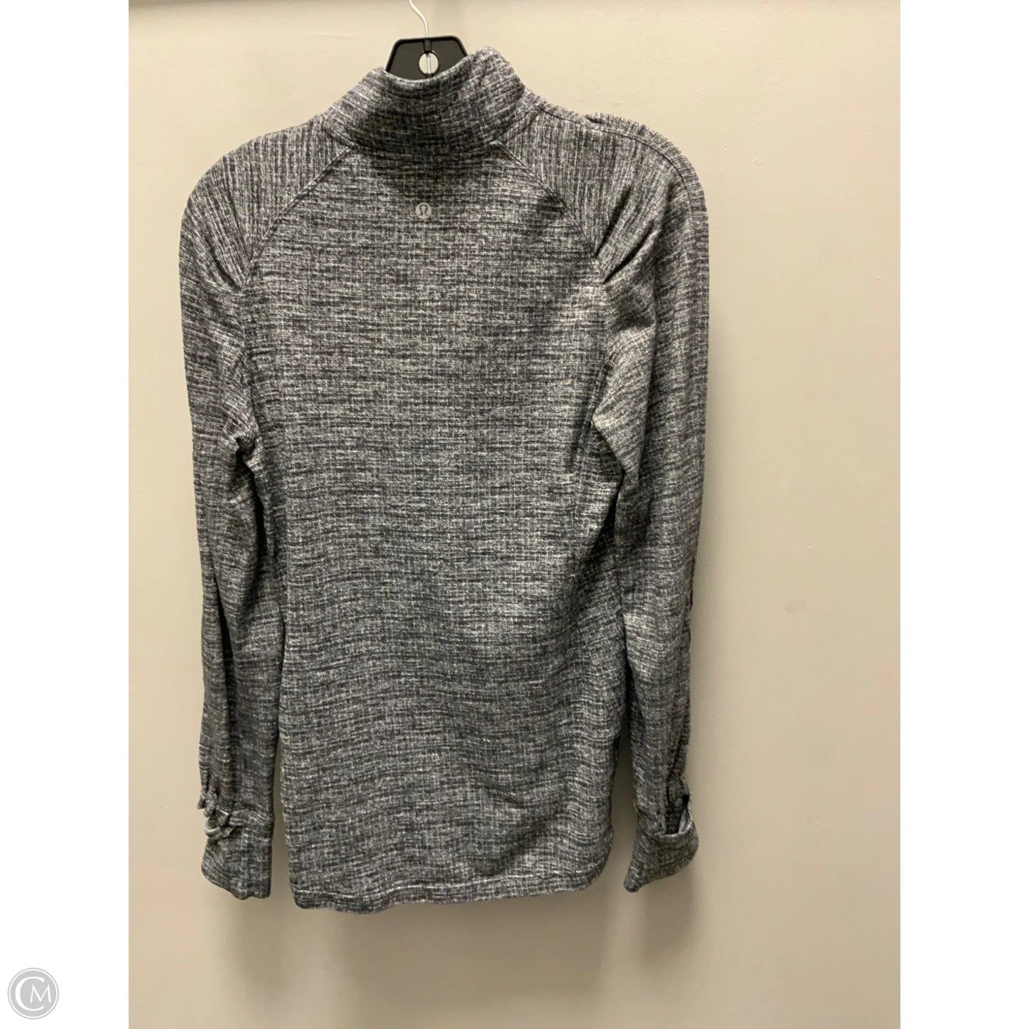 Athletic Top Long Sleeve Collar By Lululemon In Black, Size: 0