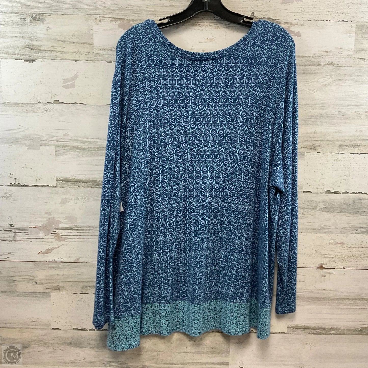 Top Long Sleeve By J. Jill In Blue, Size: 2x