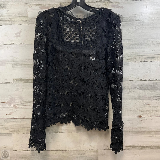 Blouse Long Sleeve By Romeo And Juliet In Black, Size: S