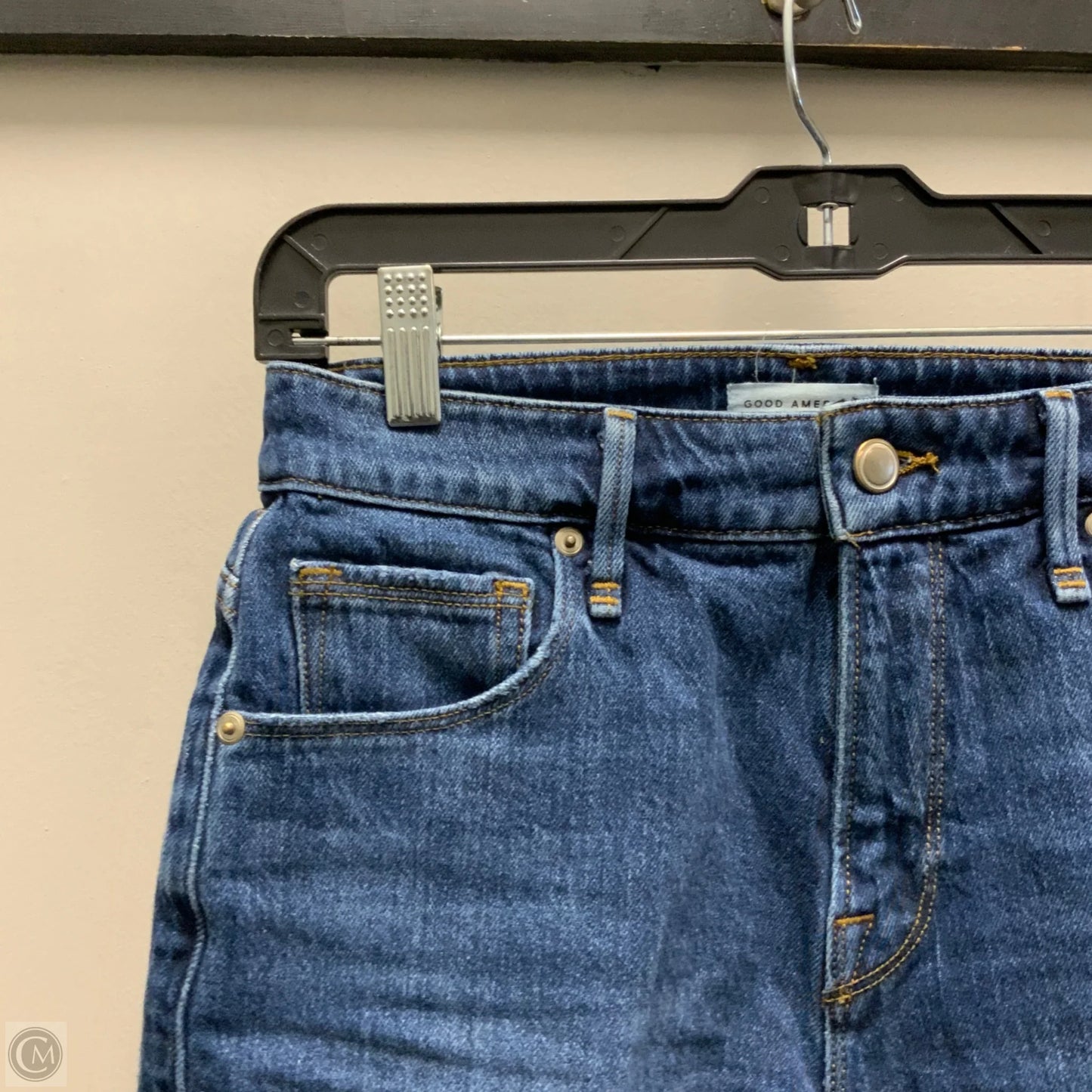 Shorts By Good American In Blue Denim, Size: 0