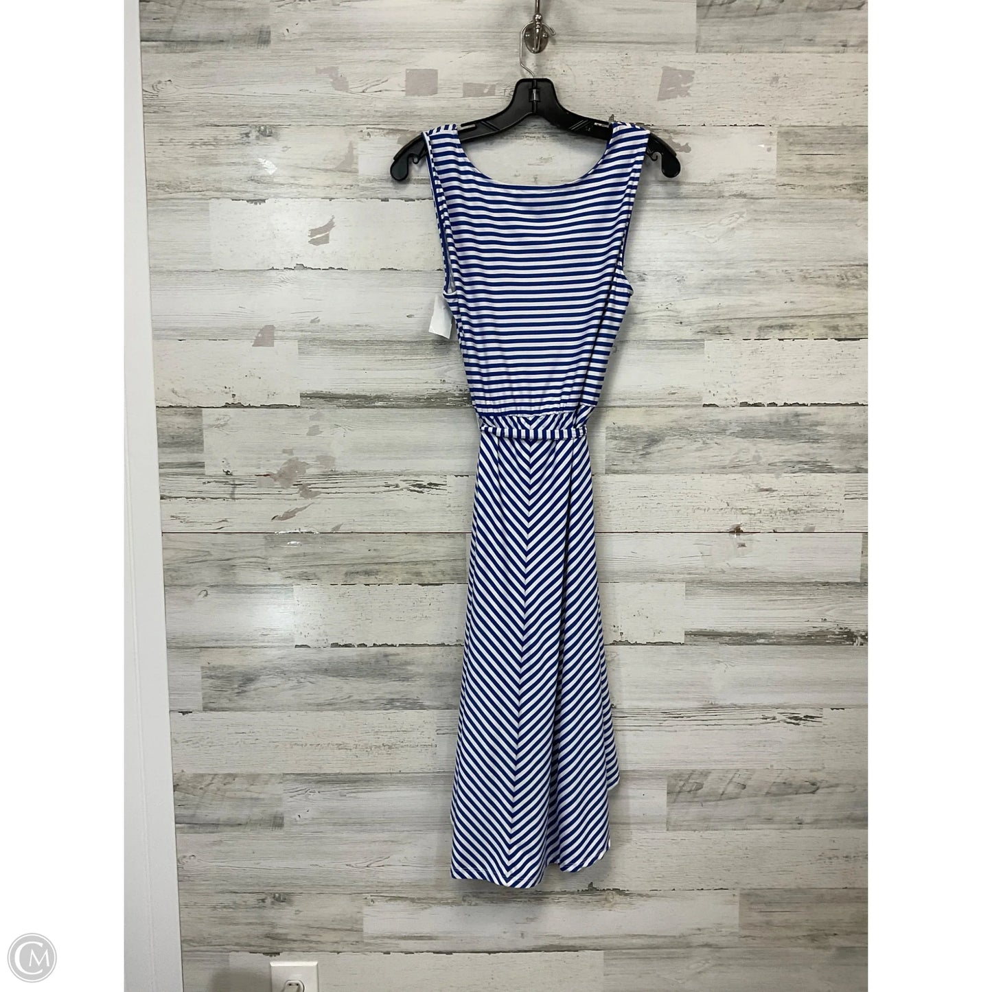 Dress Casual Short By Robert Louis In Blue & White, Size: L