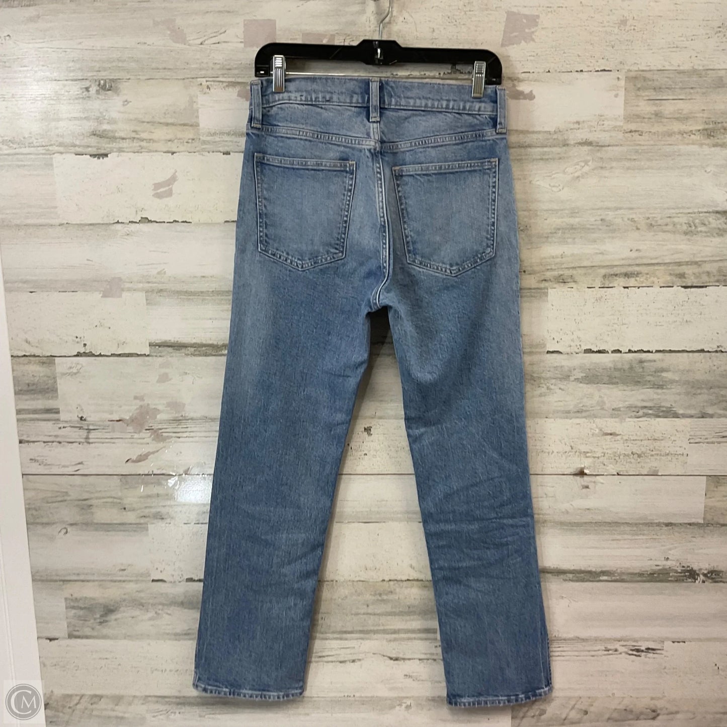 Jeans Straight By Gap In Blue Denim, Size: 4