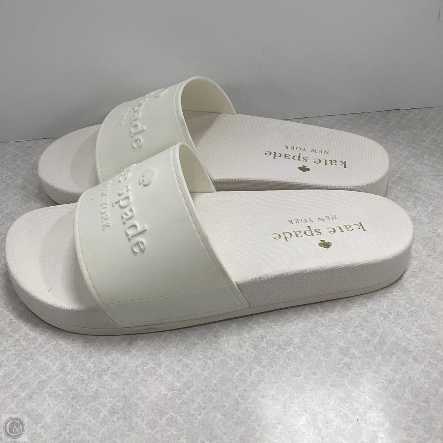 Sandals Designer By Kate Spade In White, Size: 7