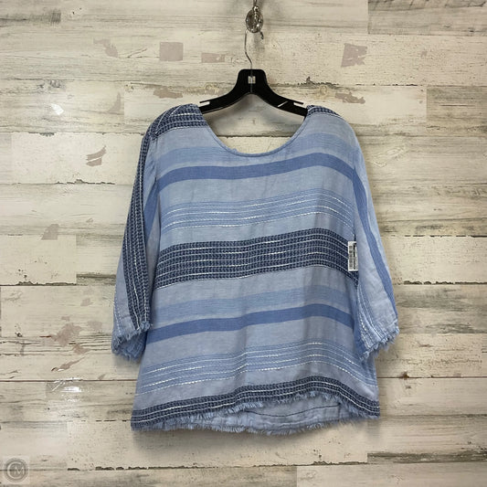 Top 3/4 Sleeve By Cloth & Stone In Blue, Size: L