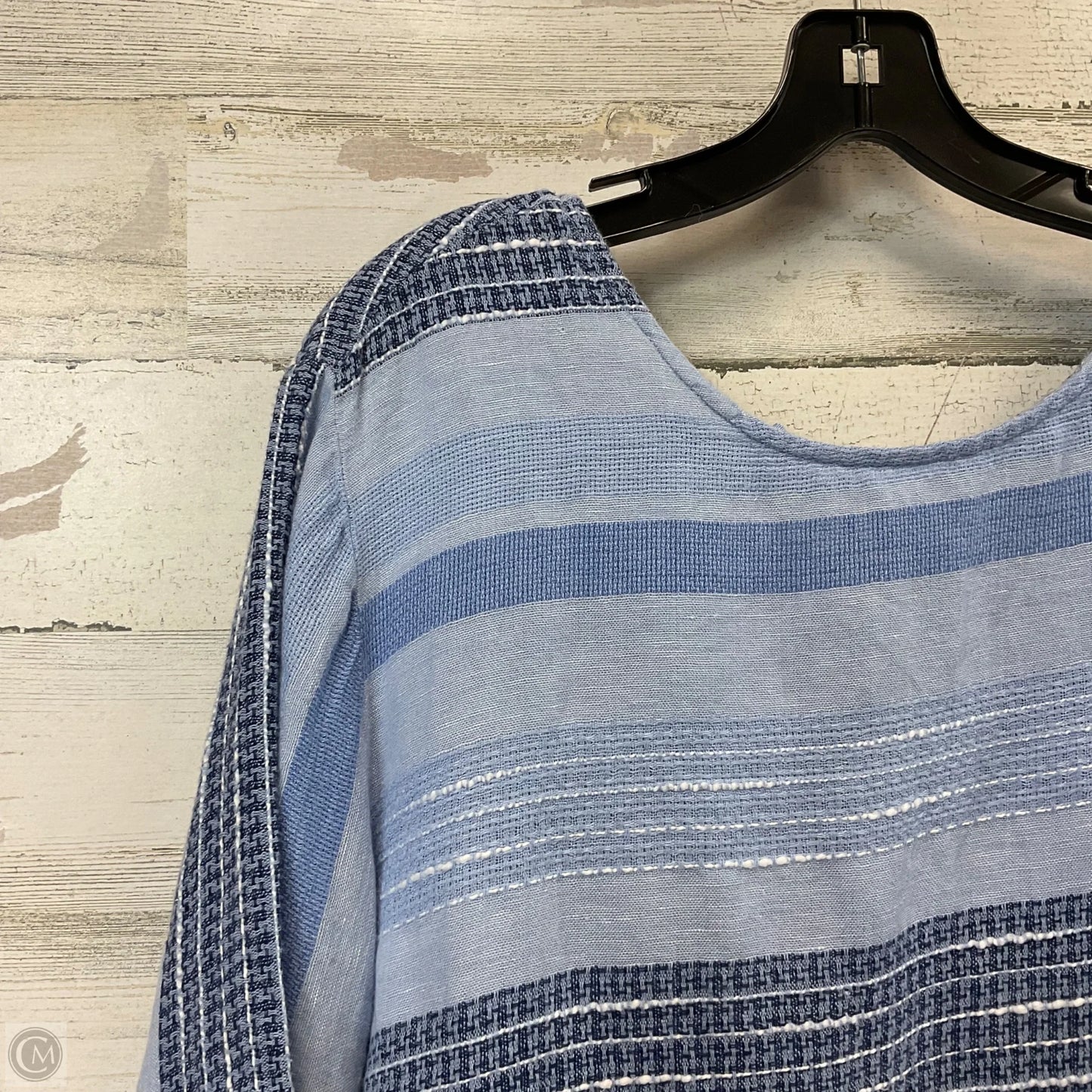 Top 3/4 Sleeve By Cloth & Stone In Blue, Size: L