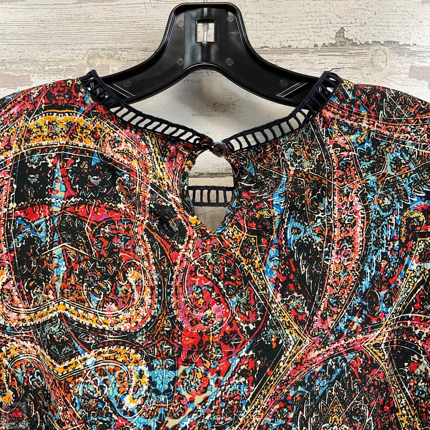 Blouse 3/4 Sleeve By dRA In Black, Size: Xs