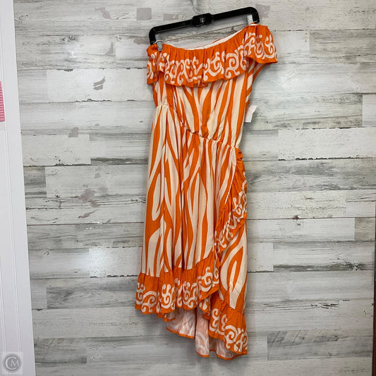 Dress Casual Short By Versona In Orange, Size: S