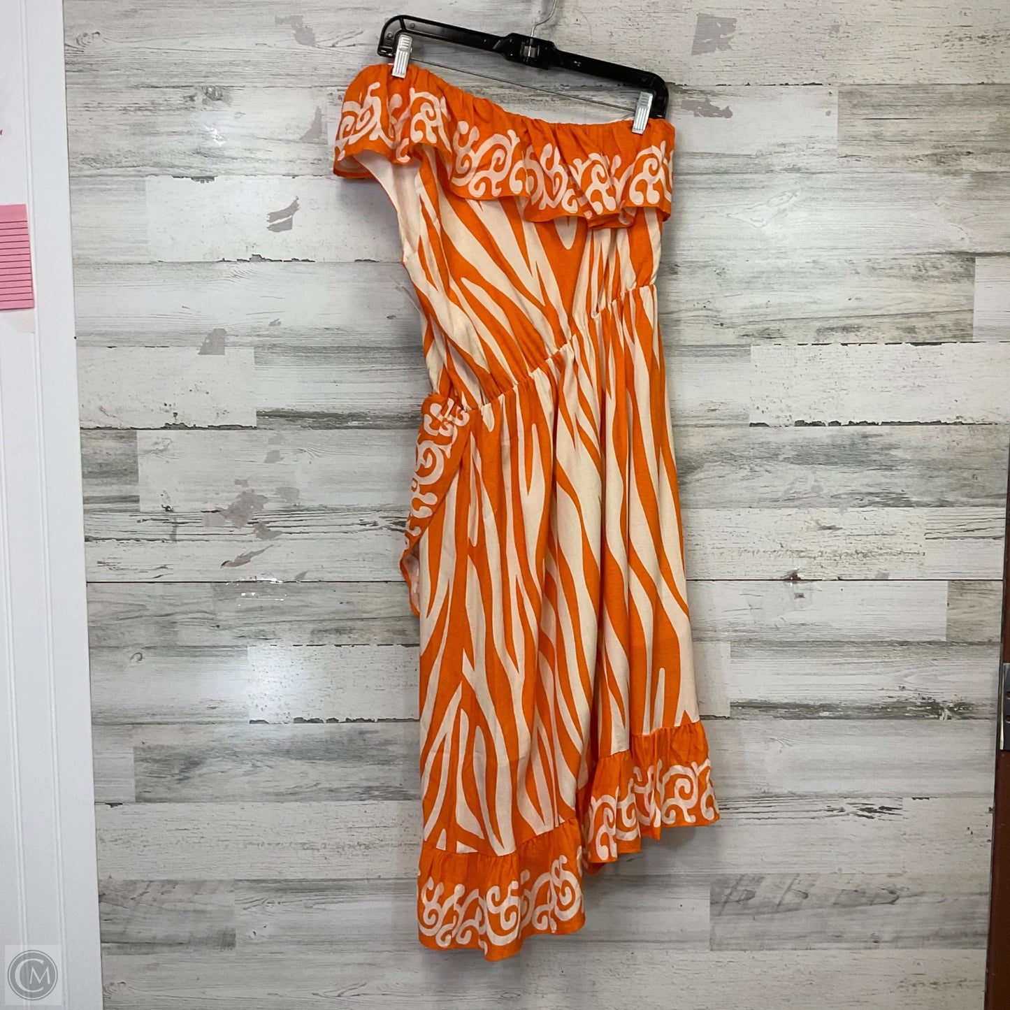 Dress Casual Short By Versona In Orange, Size: S