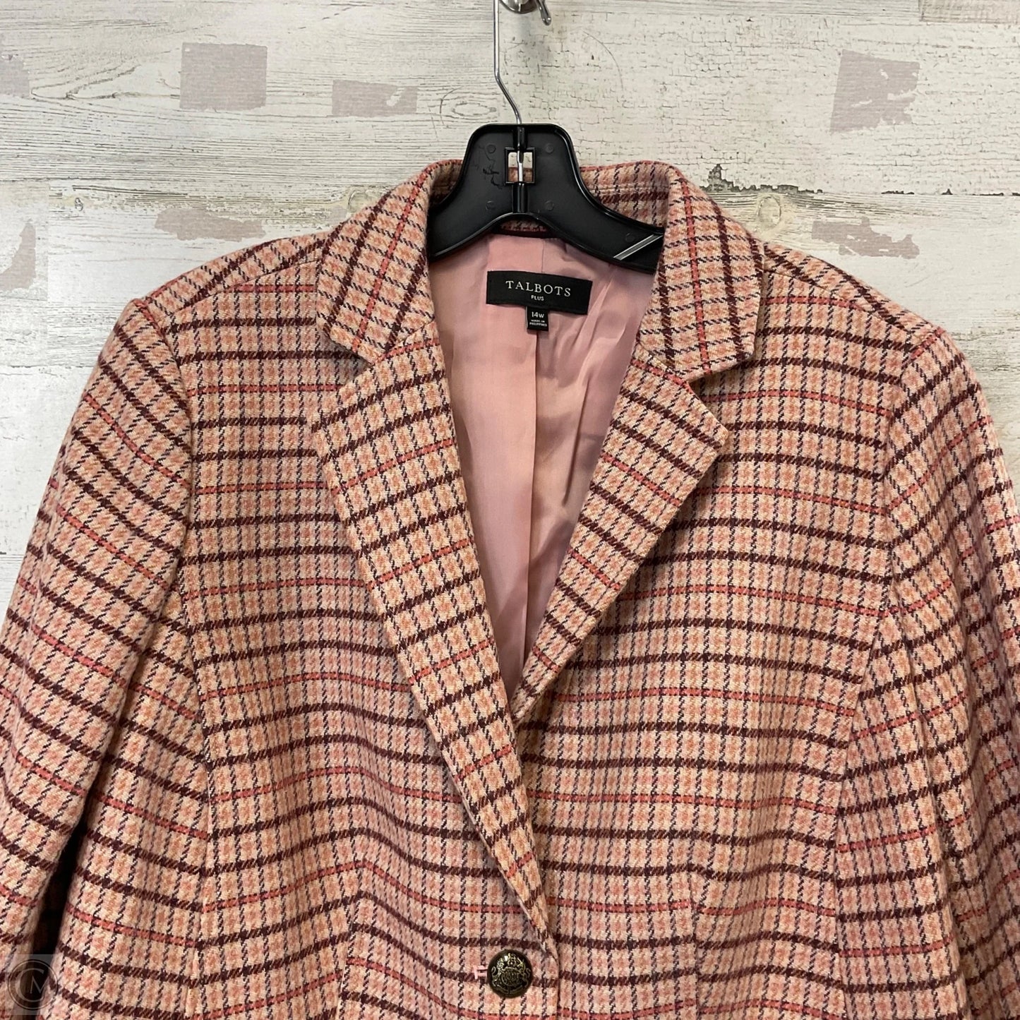 Blazer By Talbots In Pink, Size: L