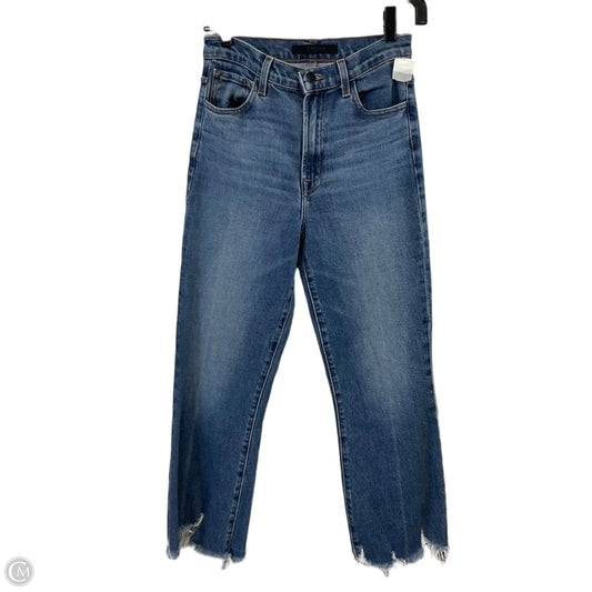 Jeans Straight By J Brand In Blue Denim, Size: 2