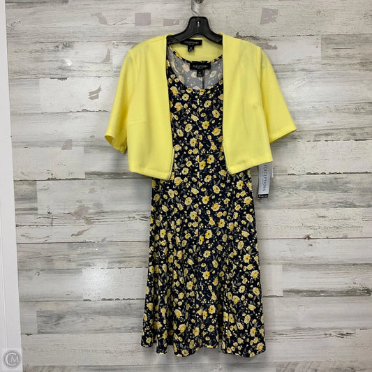 Dress Casual Short By Perceptions In Yellow, Size: Sp