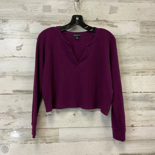 Athletic Top Long Sleeve Crewneck By Beyond Yoga In Purple, Size: Xs