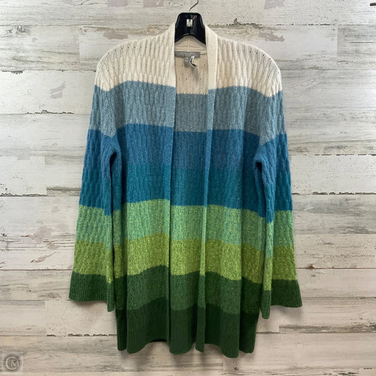 Sweater Cardigan Designer By Neiman Marcus In Green Size: M