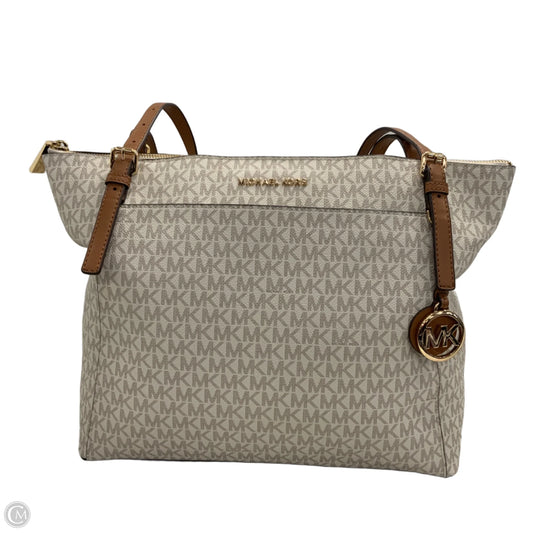 Handbag Leather By Michael By Michael Kors, Size: Large