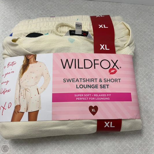 Shorts lounge  Set By Wildfox In Cream, Size: Xl