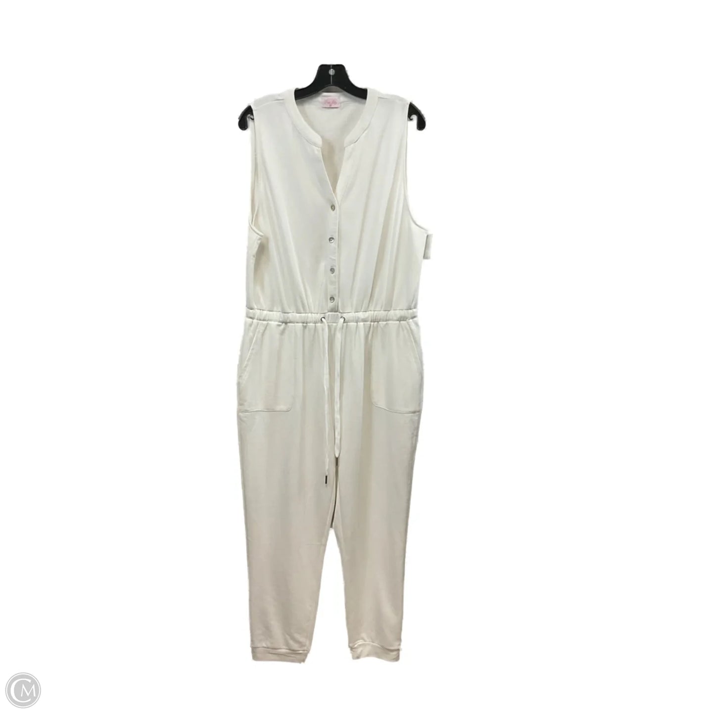 Jumpsuit By Pink Lily In White, Size: Xl
