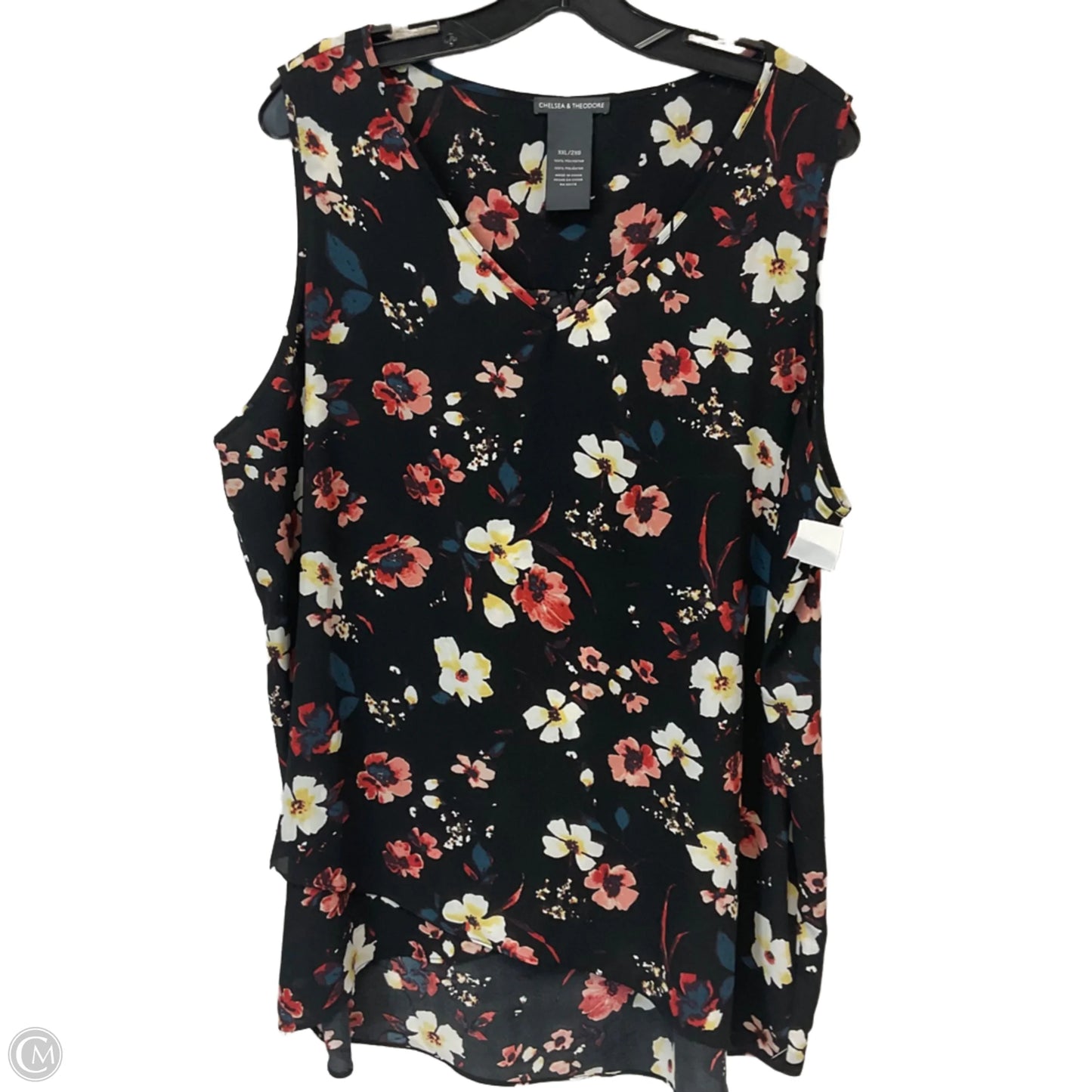 Top Sleeveless By Chelsea And Theodore In Black, Size: Xxl