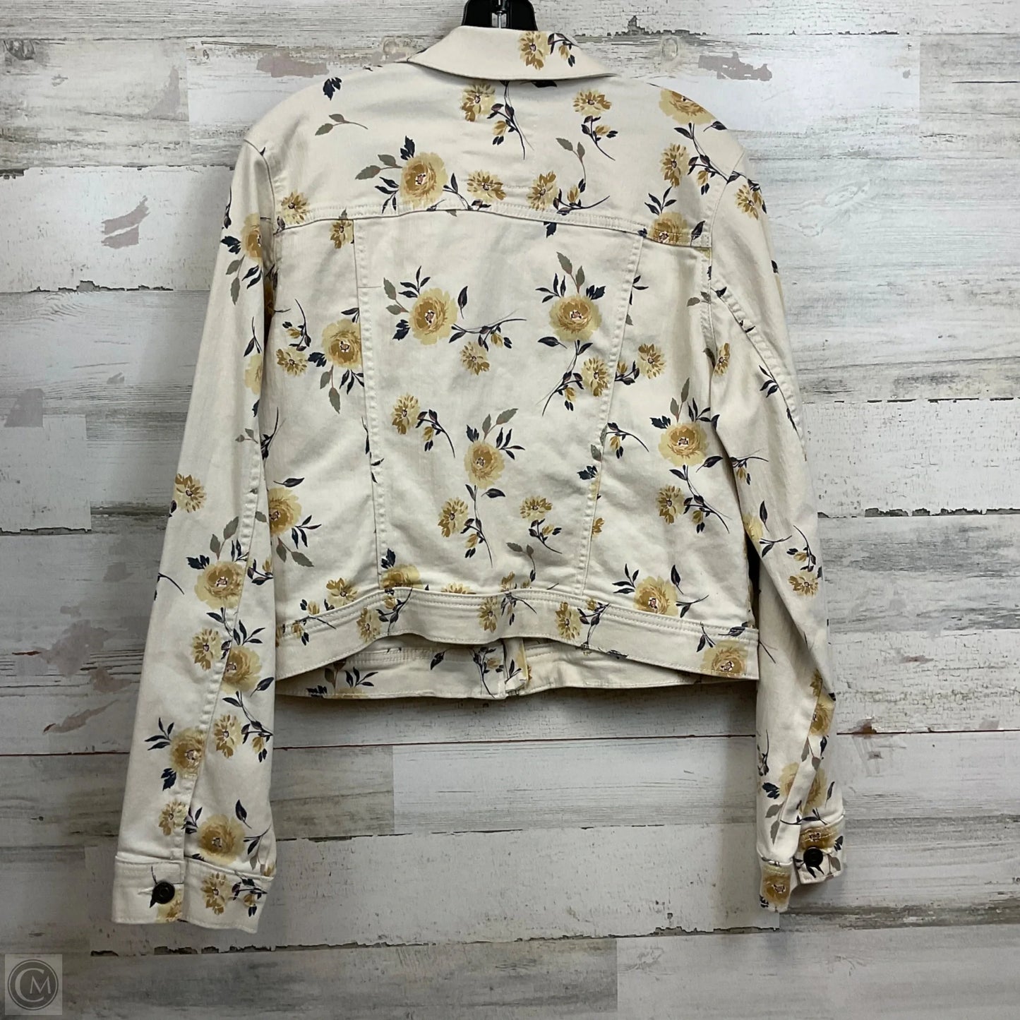 Jacket Denim By Sonoma In Cream Denim, Size: L