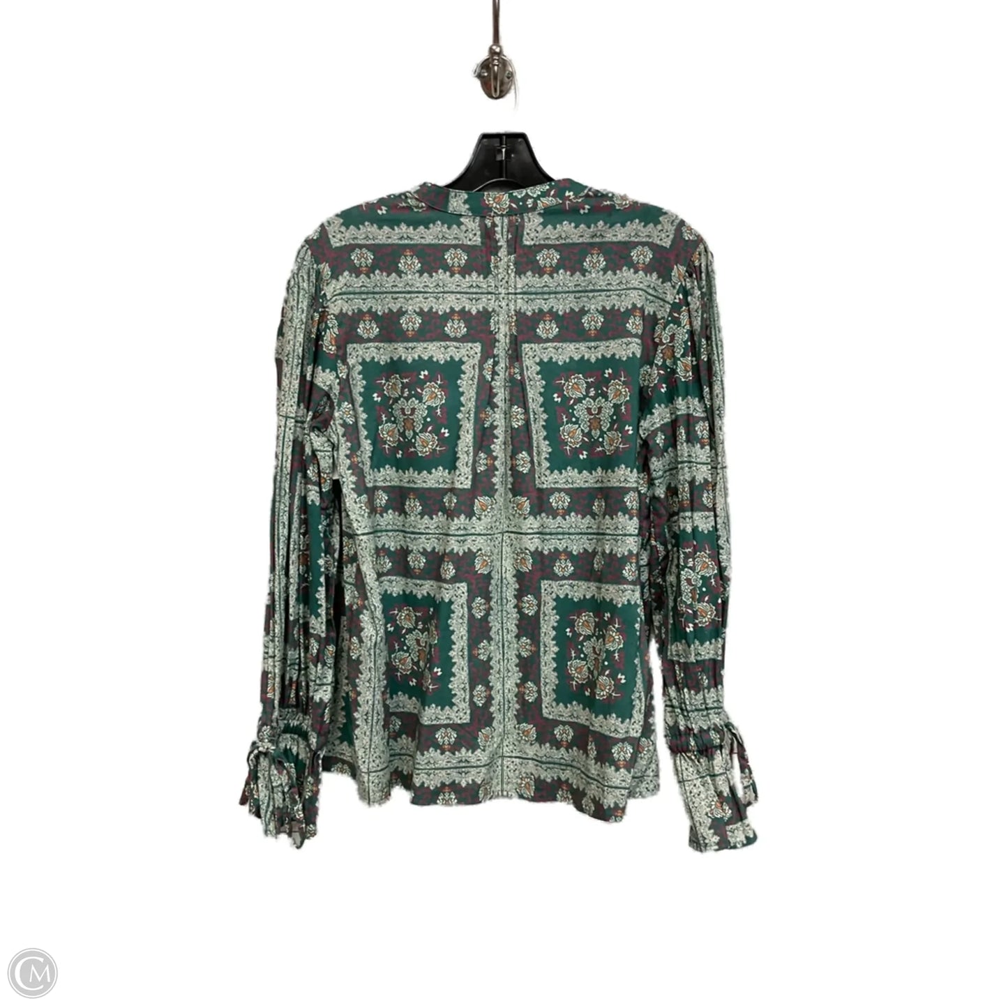 Blouse Long Sleeve By Porridge In Green, Size: S