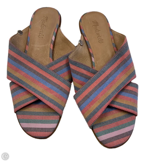 Sandals Heels Block By Madewell In Brown, Size: 9