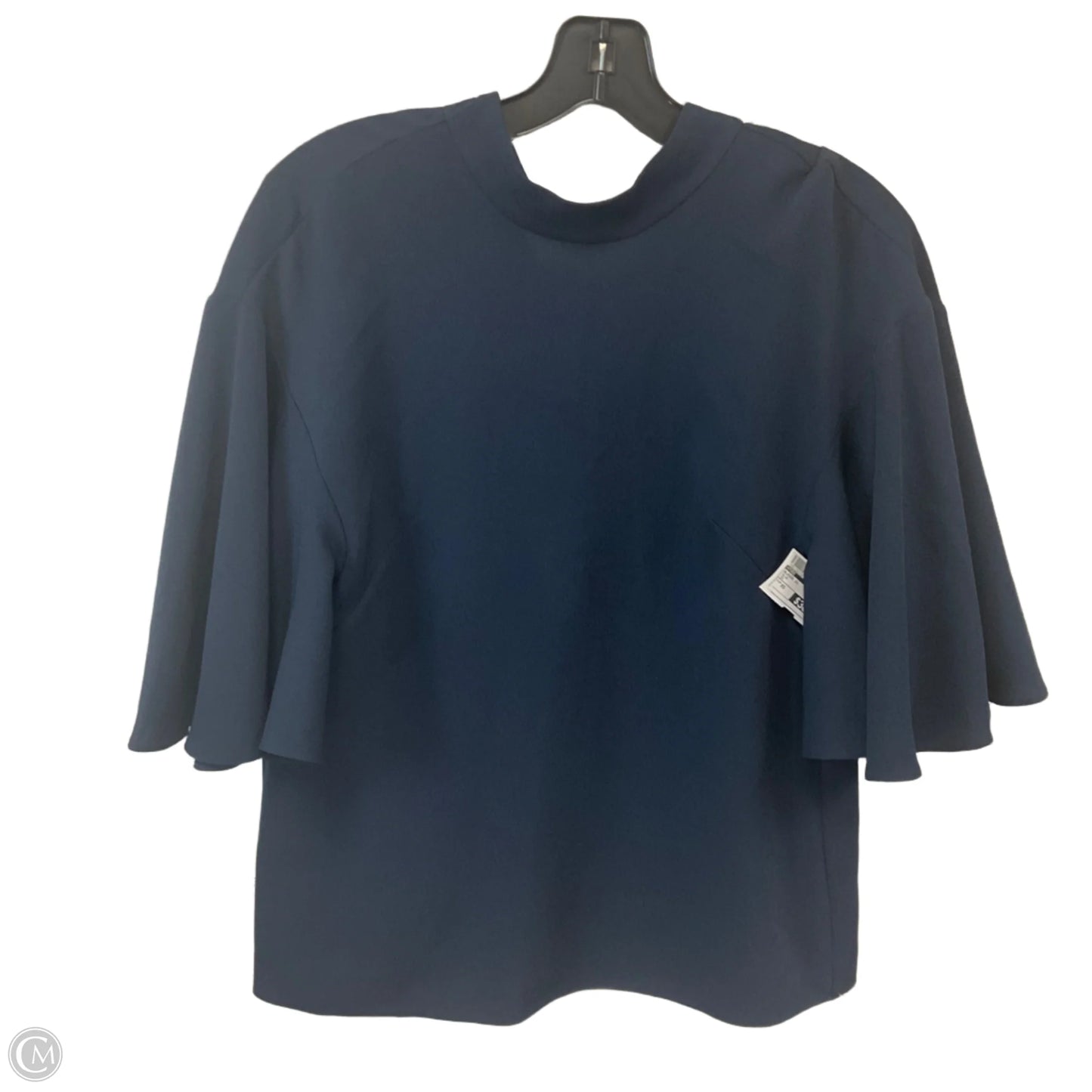 Blouse Short Sleeve By Tibi In Blue, Size: Xs
