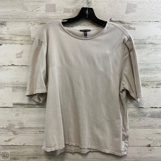 Top Short Sleeve By Eileen Fisher In Grey, Size: L