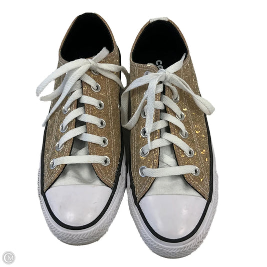 Shoes Sneakers By Converse In Gold, Size: 7