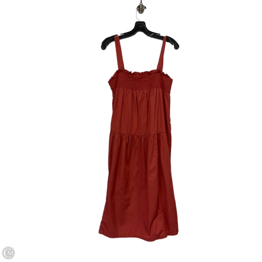 Dress Casual Midi By Asos In Brown, Size: M