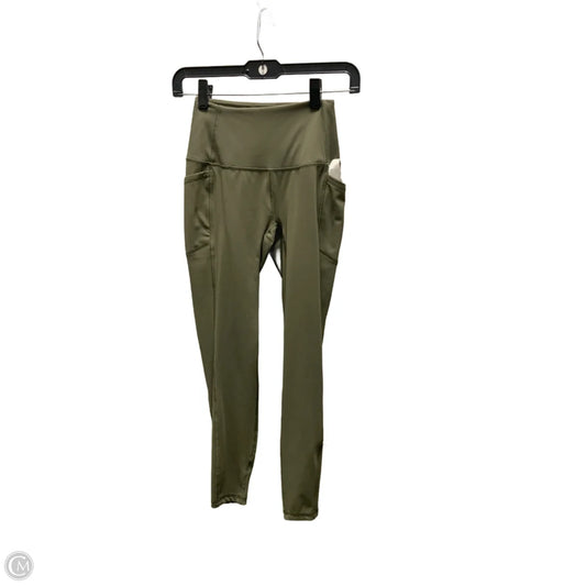 Athletic Leggings By Rbx In Green, Size: Xs