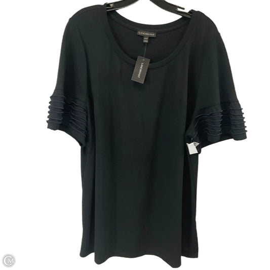 Top Short Sleeve By Lane Bryant In Black, Size: 2x