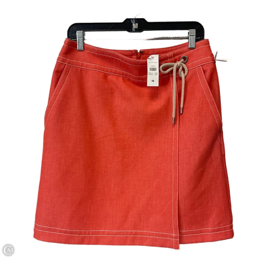 Skirt Mini & Short By Ann Taylor In Orange, Size: 10