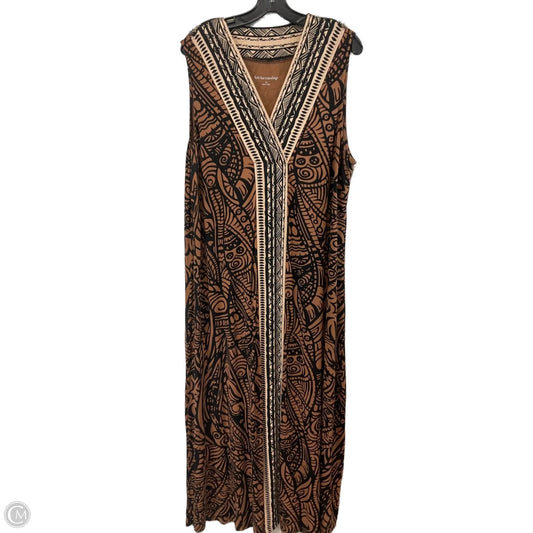Dress Casual Maxi By Soft Surroundings In Brown, Size: 2x