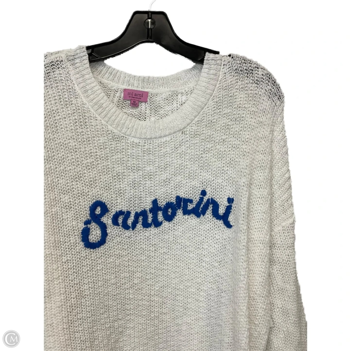 Sweater By Miami In White, Size: M