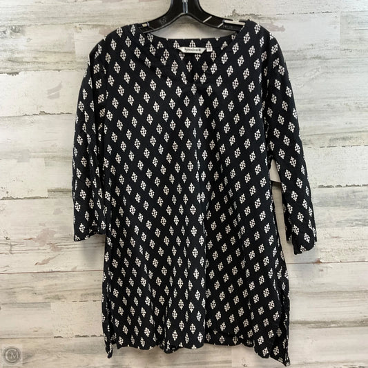 Top 3/4 Sleeve By AYURVASTRAM In Black, Size: 1x