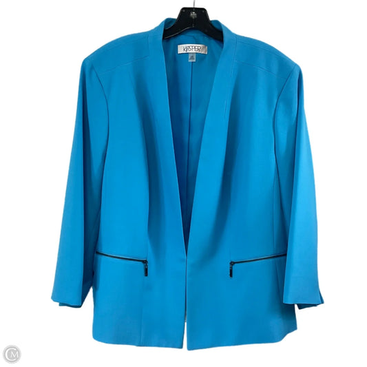 Blazer By Kasper In Blue, Size: 2x