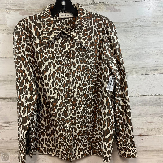 Blouse Designer By Tory Burch In Animal Print, Size: M