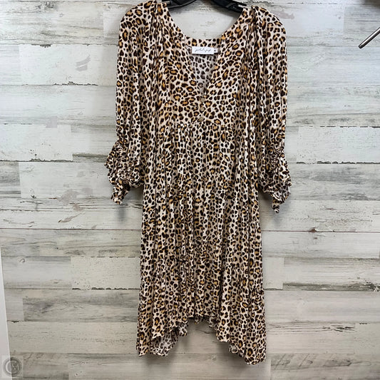 Dress Casual Short By PETAL & PUP In Animal Print, Size: Xl