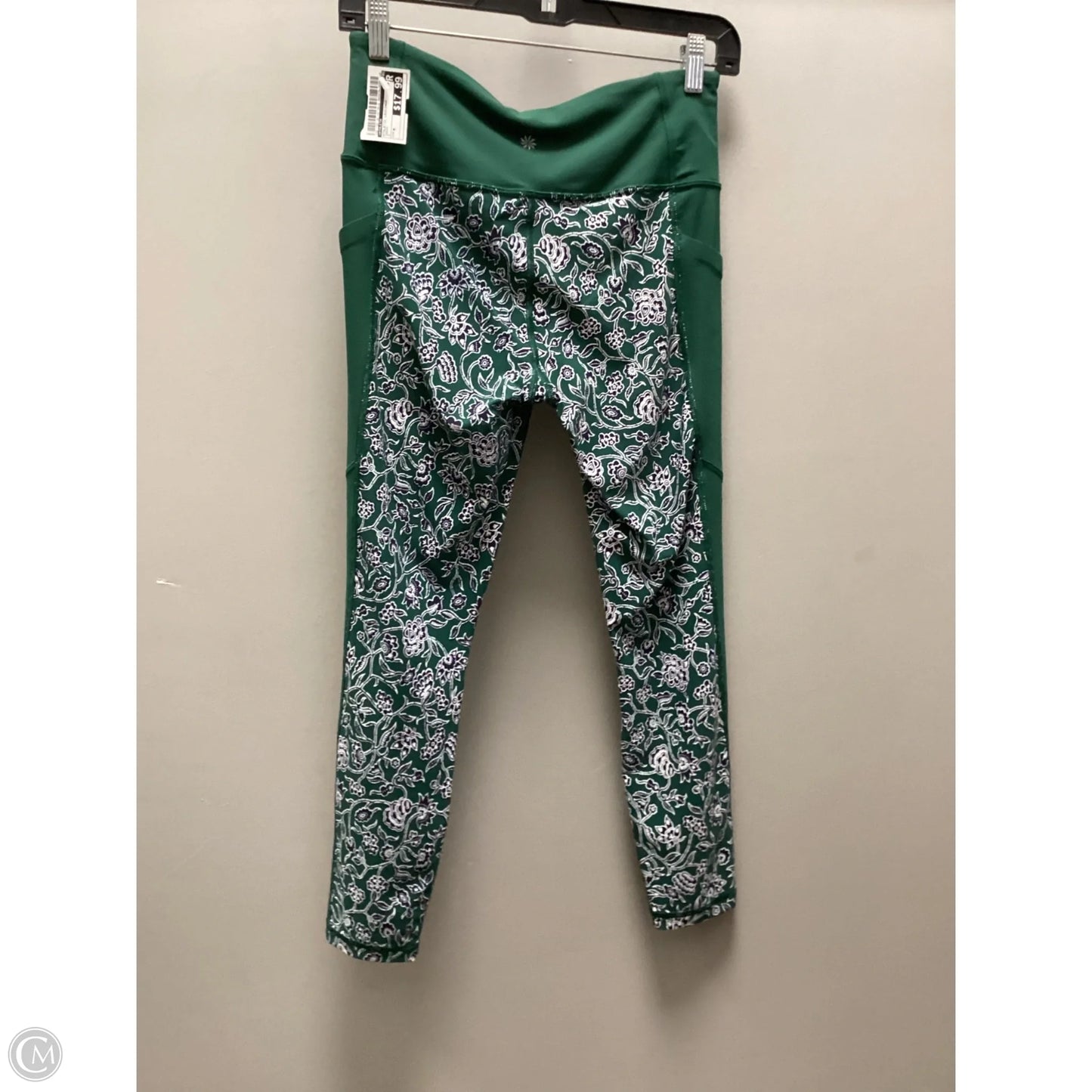 Athletic Leggings By Athleta In Green, Size: M