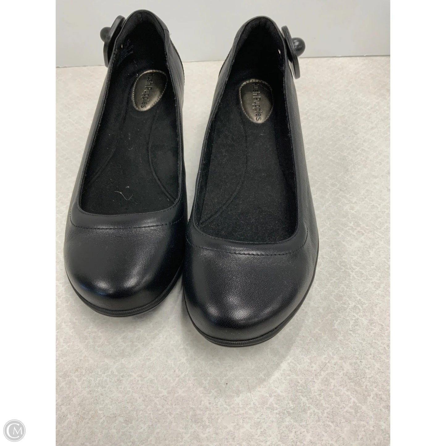 Shoes Heels Wedge By Hush Puppies In Black, Size: 11
