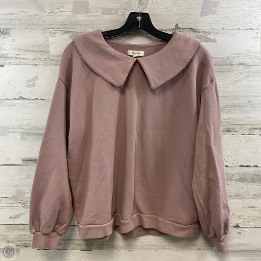 Sweatshirt Collar By Madewell In Purple, Size: S