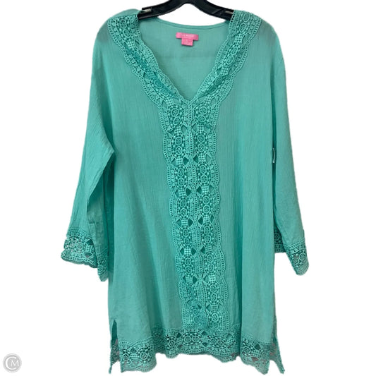 Top Long Sleeve By Isaac Mizrahi In Green, Size: L